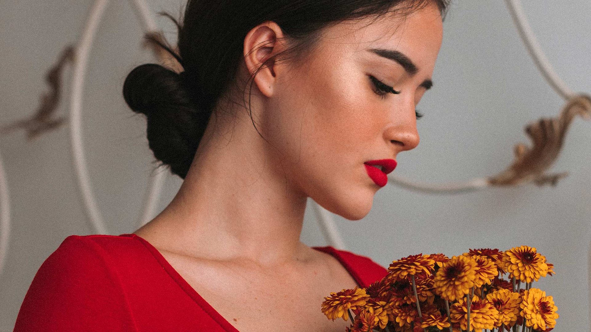 Maquillaje Vestido Rojo