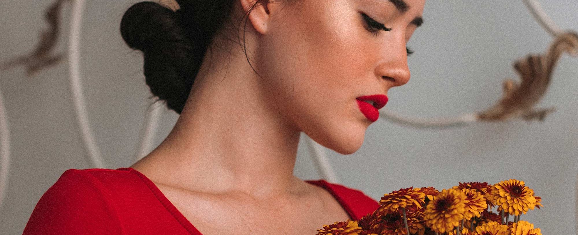 Maquillaje Vestido Rojo