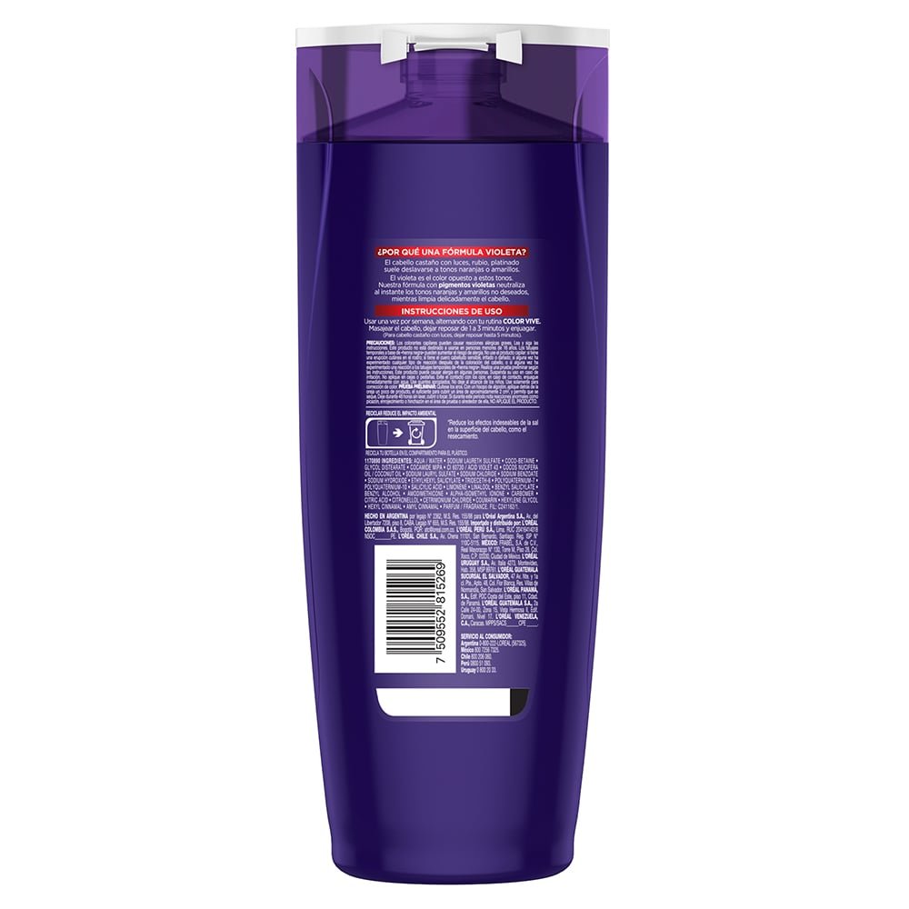 Shampoo matizador Elvive Color Vive Purple L'Oréal Paris