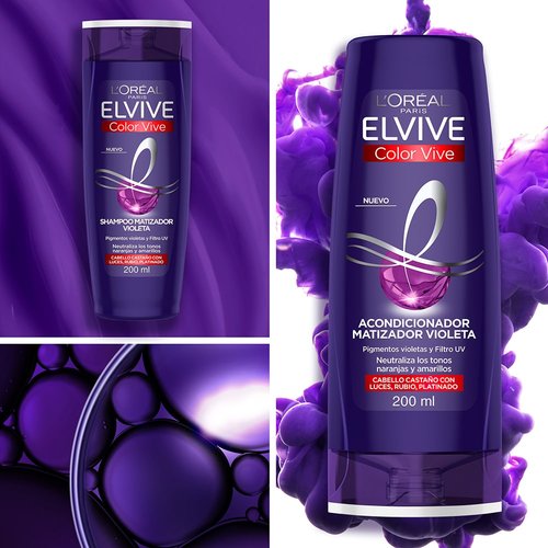 Shampoo matizador Elvive Color Vive Purple - L'Oréal Paris