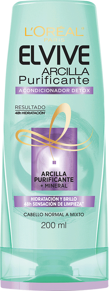 Conditioner 200ml Arcilla Purificante Acondicionador Detox Elvive Arcilla Purificante Packshot