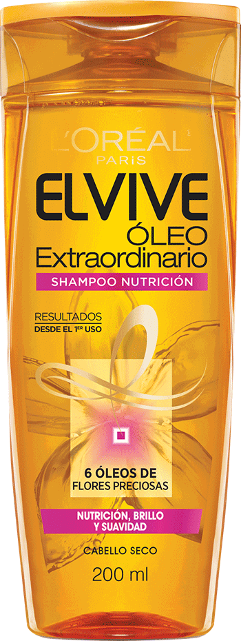 Shampoo 200ml Oleo Extraordinario Shampoo Nutricion Elvive Oleo Extraordinario Packshot