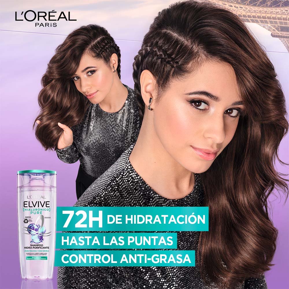 Hialurónico Pure Shampoo Hidra Purificante de Elvive