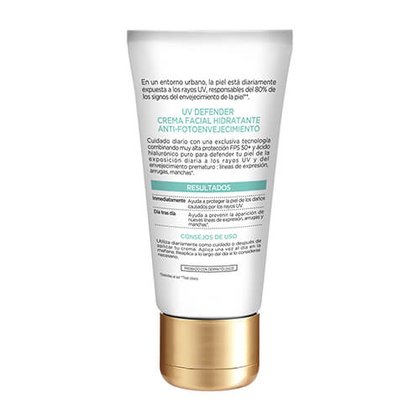 UV Defender Cuidado Facial Anti-Fotoenvejecimiento Anti-brillo Tono Claro Detrás